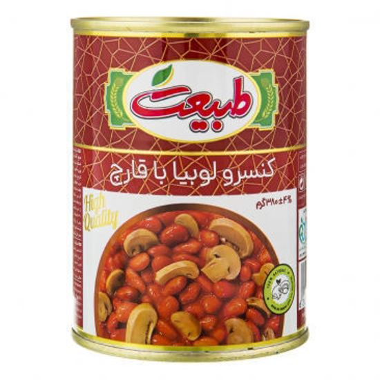 تصویر از طبیعت کنسر لوبیا با قارچ 380گرم