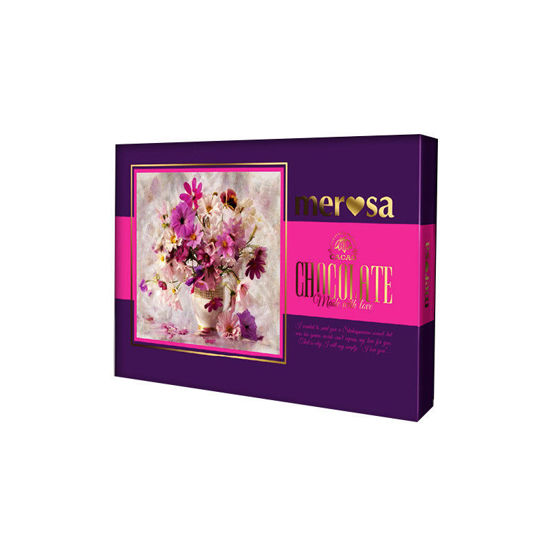 تصویر از مروسا شکلات کادوئی گل ارغوان