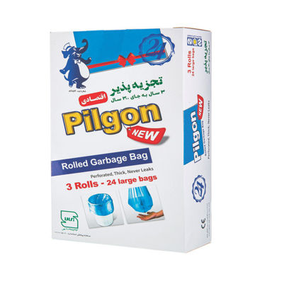 تصویر از پیلگون کیسه زباله 3رول بزرگ 70در85